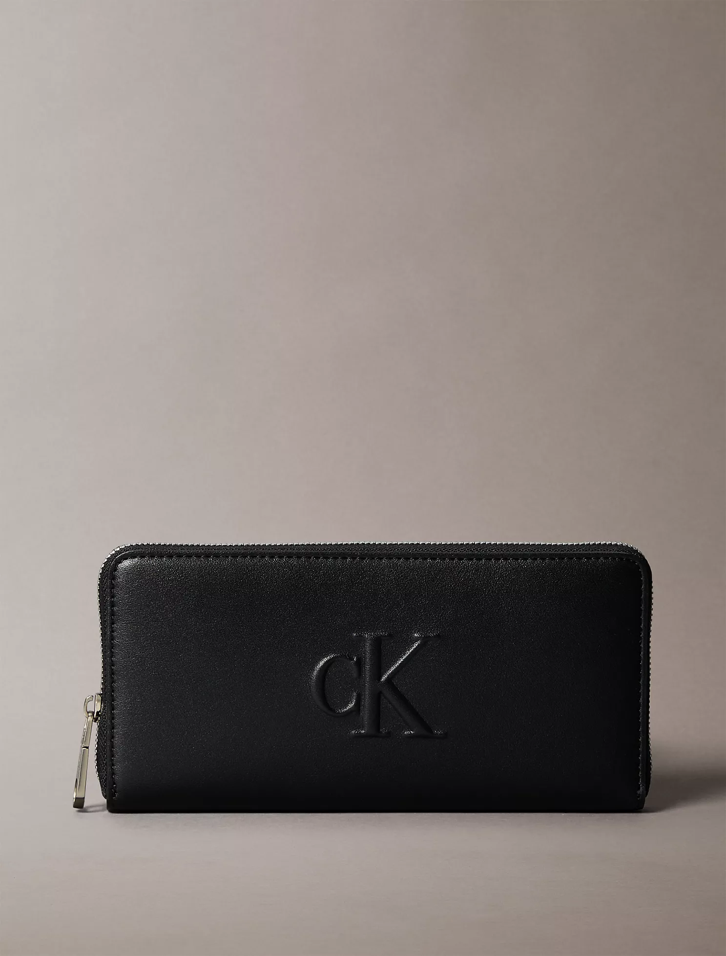 Sculpted Impression Zip Wallet