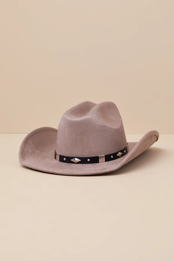 Paytonn Taupe Suede Western Hat
